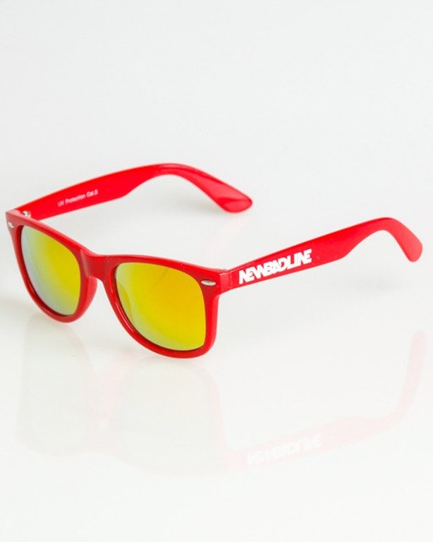 OKULARY CLASSIC RED FLASH RED MIRROR 1343